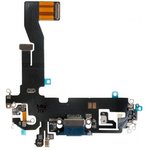 (iPhone 12) шлейф с разъемом зарядки для Apple iPhone 12, синий