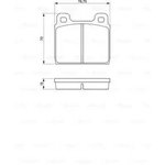 0986460113, Колодки тормозные OPEL Vectra B (96-02) передние (4шт.) BOSCH