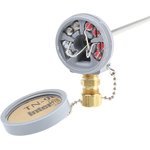 D03518, PT100 RTD Sensor, 6mm Dia, 200mm Long, 3 Wire, Probe, Class A +450°C Max