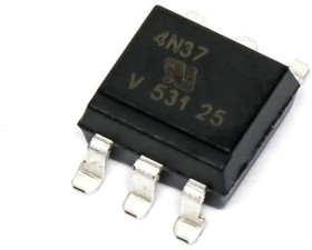 4N37-X009, Transistor Output Optocouplers Phototransistor Out Single CTR 100%