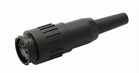 T 3328 501, Circular DIN Connectors 4P IEC CABLE RECPT SODR SILV BAYONET