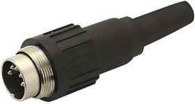 T3360-130, Circular DIN Connectors MALE CABLE CONNECTOR 5 WAY