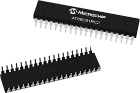 AT89C51RC2-3CSUM, AT89C51RC2-3CSUM, 8bit 8051 Microcontroller, AT89, 40 MHz, 60 MHz, 32 kB Flash, 40-Pin PDIL