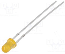 OS5OGA3134A-1-VW, LED; 3mm; orange; 14400?18000mcd; 30°; Front: convex; 1.9?2.6V