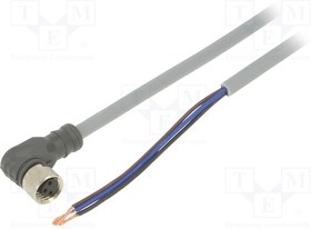 CONE53NF-A5P, Соединительный кабель; PIN: 3; угловой; 5м; M8; 60ВAC; 4А; -40?80°C