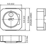 Фото 2/2 VLCF5020T-2R2N2R6-1, Силовой Индуктор (SMD), 2.2 мкГн, 2.76 А, С Проволочной Обмоткой, 2.62 А, Серия VLCF