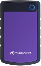 Фото 1/10 Жесткий диск Transcend USB 3.0 4Tb TS4TSJ25H3P StoreJet 25H3 (5400rpm) 2.5" фиолетовый