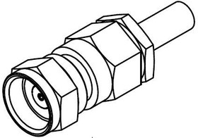 1702-1571-003, RF Connectors / Coaxial Connectors 75 OHM / STRAIGHT PLUG FEMALE CRIMP TYPE FOR 2.6/75 S GOLD
