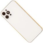 (iPhone 12 Pro Max) задняя крышка в сборе с рамкой для iPhone 12 Pro Max, белый