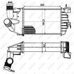 30307, Радиатор-интеркулер OPEL ASTRA H 05-,