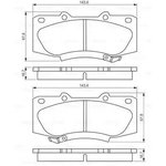 Колодки тормозные Bosch 0986495352 передние дисковые