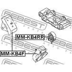 MM-KB4F, MM-KB4F_опора двигателя передняя!\ Mitsubishi L200 05