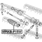 mrkb-p15w, ПЫЛЬНИК РУЛЕВОЙ РЕЙКИ (MITSUBISHI L300 P0#/P1#/P2#/P45V/L03# 1986-) FEBEST