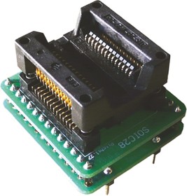 ADA-SO28-300, Test & Burn-in Socket, 18/28 Pin DIP to 18/28 Pin SOIC