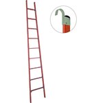Стеклопластиковая приставная диэлектрическая лестница крюки ЛСПД-3.5 Евро К 471561