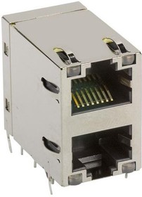 0895-2C1R-GK, Modular Connectors / Ethernet Connectors MagJack ICM 2x1 1GBase-T 30W PoE