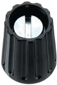 020-2325, 10mm Black Potentiometer Knob for 4mm Shaft Round Shaft, 020-2325