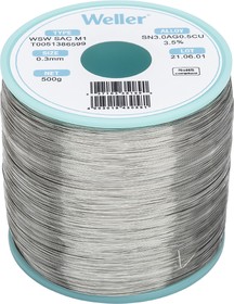 Фото 1/10 T0051386599, Wire, 0.3mm Lead Free Solder, 217-221°C Melting Point