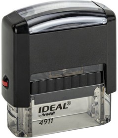 Фото 1/10 Оснастка для штампа, размер оттиска 38х14 мм синий, TRODAT IDEAL 4911 P2, подушка в комплекте, 125417