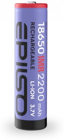 Фото 1/4 Аккумулятор EPILSO 18650 2200mAh 3.7V 1pcs/bulk без защиты (IMR,20A) высокотоковые (1/50/600)