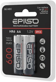 Аккумулятор EPILSO HR6/AA 600mAh 2BC 1.2V (2/20/200)