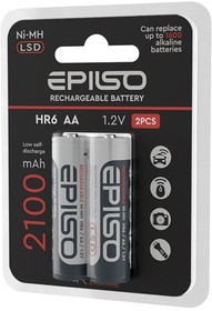 Аккумулятор EPILSO HR6/AA 2100mAh 2BC 1.2V LSD (2/20/200)