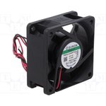 PMD1206PTV2-A U.GN, Fan: DC; axial; 12VDC; 60x60x25mm; 53.52m3/h; 41dBA; Vapo; 26AWG