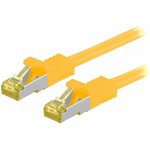 91629, Patch cord; S/FTP; 6a; stranded; Cu; LSZH; yellow; 7.5m; 26AWG