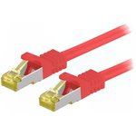 91607, Patch cord; S/FTP; 6a; stranded; Cu; LSZH; red; 2m; 26AWG