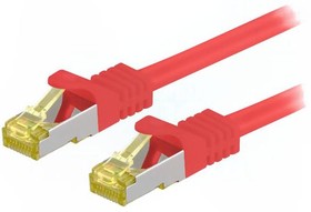 Фото 1/2 91679, Patch cord; S/FTP; 6a; stranded; Cu; LSZH; red; 30m; 26AWG