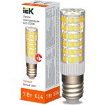 LLE-CORN-7-230-30-E14, Лампа LED CORN капсула 7Вт 230В 3000К керамика E14 IEK