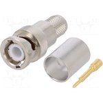 400PBM-CR, BNC Plug "Papa" straight 50ohm CNT-400 soldering,crimping wire