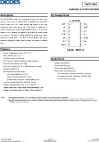 74LVC125AT14-13, Buffer/Line Driver 4-CH Non-Inverting 3-ST CMOS 14-Pin ...