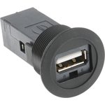 09454521903, Straight, Panel Mount, Socket Type A to A 2.0 USB Connector