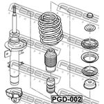 Отбойник амортизатора PGD-002
