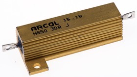 Фото 1/3 HS50 30R J, Wirewound Resistor 50W, 30Ohm, 5%