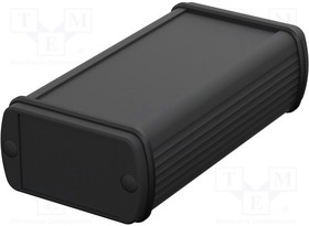 ABPH 600-0100, Enclosure: with panel; ALUBOS 600; X: 57mm; Y: 100mm; Z: 32mm; black