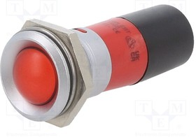 195E2230M, Индикат.лампа: LED; красный; 230ВAC; O22мм