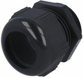 Cable gland, M40, 46 mm, Clamping range 19 to 28 mm, IP68, black, 53111250