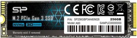 Фото 1/4 Накопитель SSD Silicon Power PCIe 3.0 x4 256GB SP256GBP34A60M28 M-Series M.2 2280