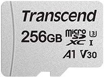 Фото 1/10 Флеш карта microSDXC 256GB Transcend TS256GUSD300S-A + adapter