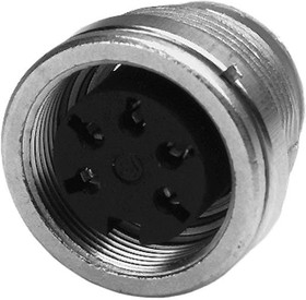 Фото 1/2 T 3363 009, Circular DIN Connectors 5 Pin female; Front Pnl Mnt