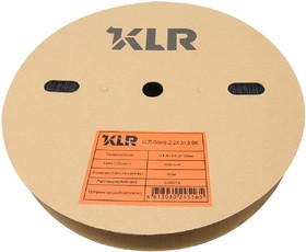 Трубка термоусадочная KLR-GSHS-Z-2X-31.8-BK 31.8/15.9мм/Коэффициент усадки: 2:1/Раб. напряжение: 600В/Цвет: Чёрный (НУ=50м.)