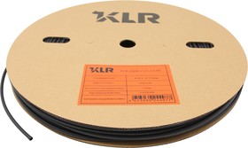 Трубка термоусадочная KLR-GSHS-Z-2X-4.8-BK 4.8/2.4мм/Коэффициент усадки: 2:1/Раб. напряжение: 600В/Цвет: Чёрный (НУ=100м.)