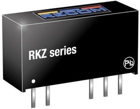 RKZ-2412D/HP, Isolated DC/DC Converters - Through Hole 2W 24Vin +/-12Vout 84mA SIP7