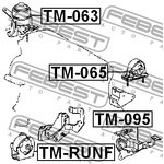 TM-095, Подушка двигателя левая