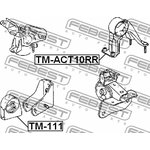 TM-111, Подушка двигателя TOYOTA VISTA/VISTA ARDEO AZV5#,SV5#,ZZV50 ...