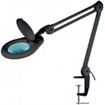 8066LED-A ESD 3D Лампа-Лупа антистатическое исп. ( цвет черный, увеличение 175%, светодиоды, крепление-струбцина)