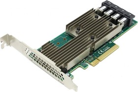 Адаптер Broadcom/LSI 9305-16i (PCI-E 3.0 x8, LP) SAS/SATA 12G, Non-RAID -до 1024, 16port (4*intSFF8643), каб. отдельно, 1 year