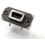 MUSBB551042, Mini B USB receptacle - Rugged USB 2.0 - Female - 5 Contacts - 1 A ...